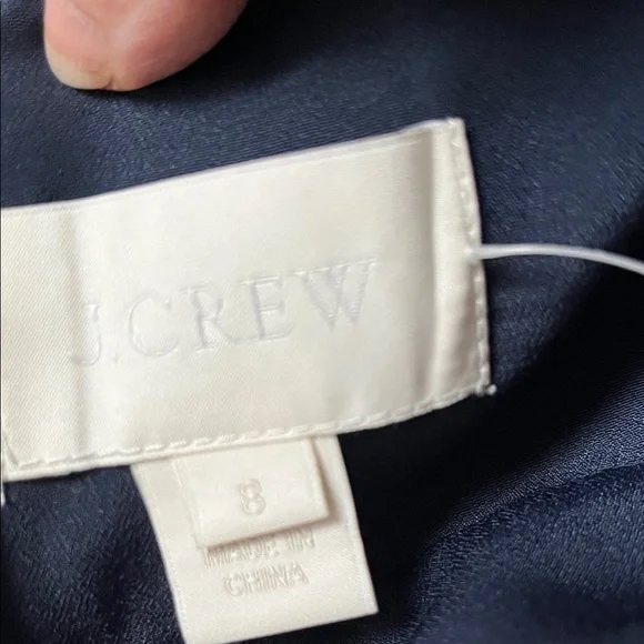 NWT J. Crew Cameron Swiss Dot Dress In Navy With Pockets - Picture 11 of 12